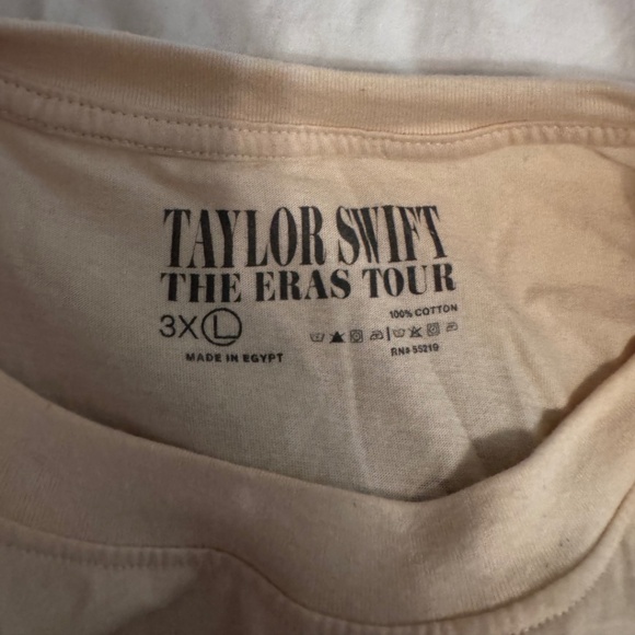 Taylor Swift | The Eras Tour US Dates Beige T-Shirt - Picture 7 of 7